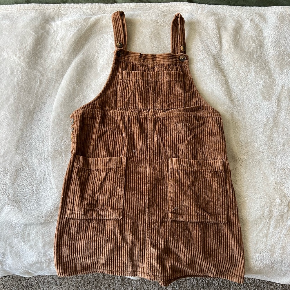 corduroy overall dress